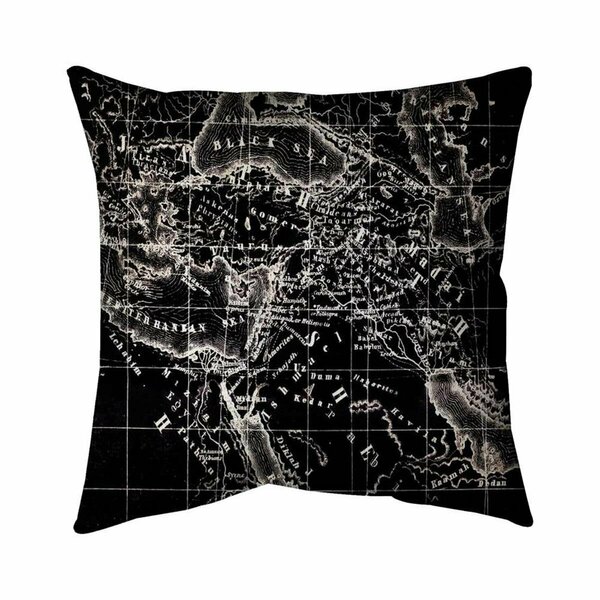 Begin Home Decor 26 x 26 in. Old Maritime Maps-Double Sided Print Indoor Pillow 5541-2626-CI106